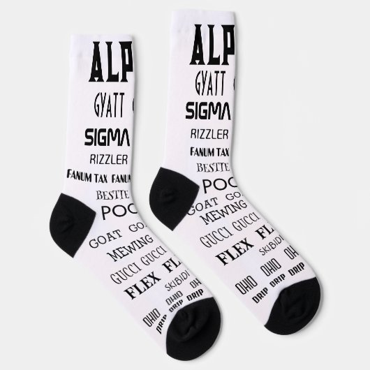 CHAUSSETTE ALPHA RIZZ SIGMA GYATT FLEX SOCKS (Droite)