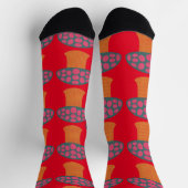Chaussette Amanites Rouges Champignons Thunder_Cove  (Haut)