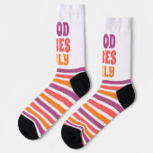 Chaussette Ambiance Positive Fête Colorée (Gauche)