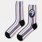 Chaussette American Bald Eagle et Patriotic Pencil (Gauche)