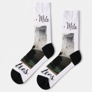 Chaussette Amis animaux meilleures copines ajoutez nom photo