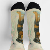 Chaussette Amitié entre Rottweiler et Alien (Haut)