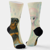 Chaussette Amitié entre Rottweiler et Alien (Angulaire)