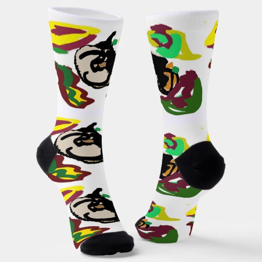 Chaussette Amour Citrouille (Angulaire)