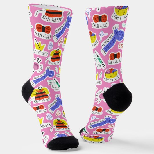 Chaussette Amour de tricot crochet (Angulaire)
