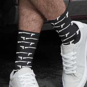 Chaussette Amoureux des armes à feu motif de tir