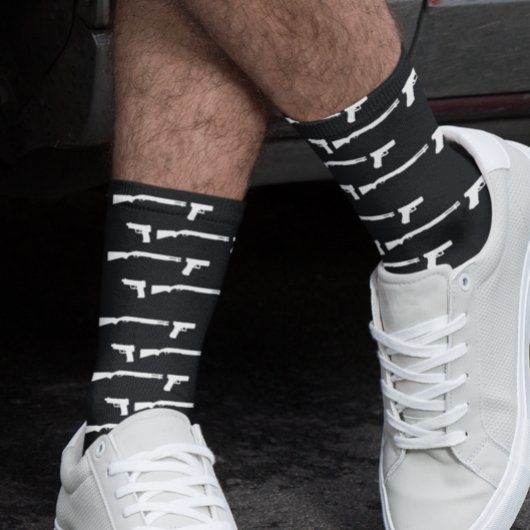 Chaussette Amoureux des armes à feu motif de tir