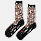 Chaussette Amoureux des chiens Labrador Retriever Cute Custom (Gauche)
