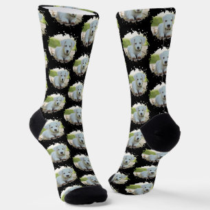 Chaussette Amoureux des chiens mignons motif photo personnali