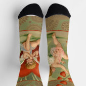Chaussette Amours de Cupidons Antiques de la Saint-Valentin (Haut)