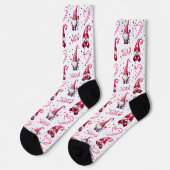 Chaussette Amusant Valentine Gnome (Gauche)