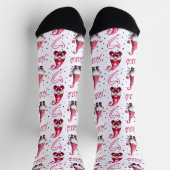 Chaussette Amusant Valentine Gnome (Haut)