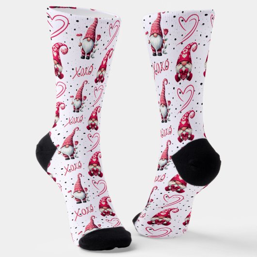 Chaussette Amusant Valentine Gnome (Angulaire)