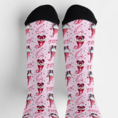 Chaussette Amusant Valentine Gnome (Haut)