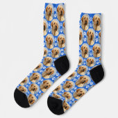 Chaussette Amusants Animaux Empreintes de pattes Photo Custom (Gauche)