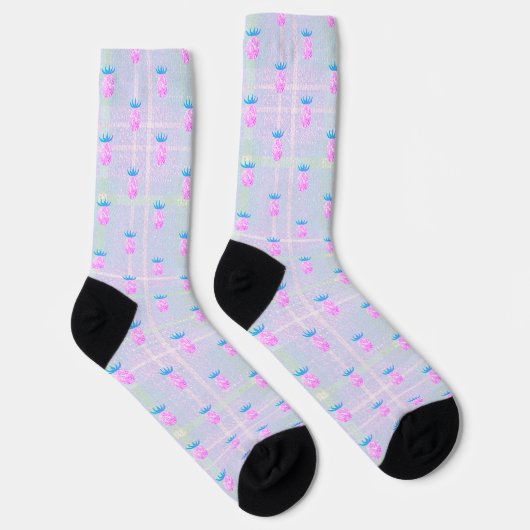 Chaussette Ananas roses de ferme (Droite)