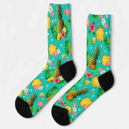 Chaussette Ananas tropical (Gauche)