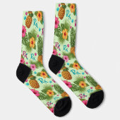 Chaussette Ananas tropical, Hibiscus et Chaussettes de pharma (Droite)