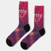 Chaussette Ancien Style Classique Noël Plaid Holiday Crew (Gauche)
