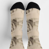 Chaussette Ange chrétien assis sur une pierre (Haut)