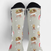 Chaussette Anges Éléments de Noël (Haut)