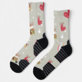 Chaussette Anges Éléments de Noël (Gauche)