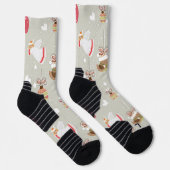 Chaussette Anges Éléments de Noël (Droite)