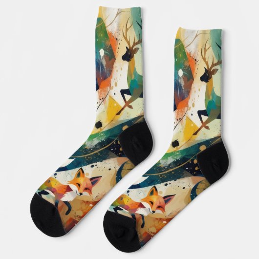 Chaussette Animal Abstrait (Gauche)
