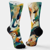 Chaussette Animal Abstrait (Angulaire)