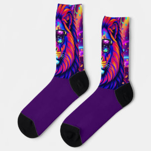 CHAUSSETTE ANIMAL DE FÊTE, LION