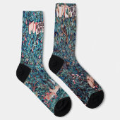 Chaussette Animaux dans la forêt, William Morris (Droite)