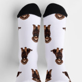 Chaussette Animaux d'aquarelle personnalisés (Haut)