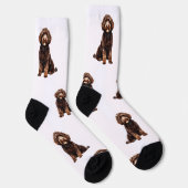 Chaussette Animaux d'aquarelle personnalisés (Droite)