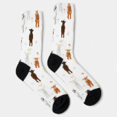 Chaussette Animaux de ferme de chèvres amusants (Droite)