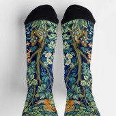 Chaussette Animaux et fleurs des bois, William Morris (Haut)