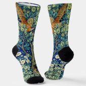 Chaussette Animaux et fleurs des bois, William Morris (Angulaire)