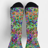 Chaussette Anneaux de couleur - Graffiti (Haut)