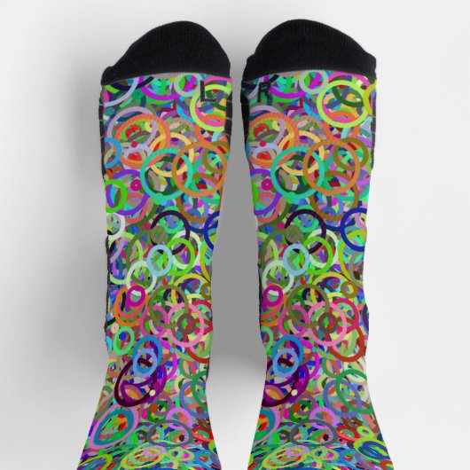Chaussette Anneaux de couleur - Graffiti (Haut)