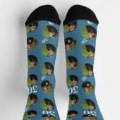 Chaussette Anniversaire 4 Photo Collage Modèle Faites votre p (Haut)