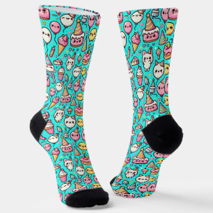 Chaussette Anniversaire Motif Kawaii