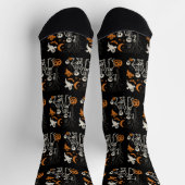 Chaussette Anti Trump Halloween Skeleton (Haut)