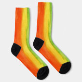 Chaussette Aquarelle arc-en-ciel coloré mignon (Droite)