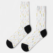 Chaussette Aquarelle douce Chevron Motif (Gauche)