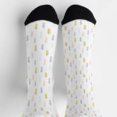 Chaussette Aquarelle douce Chevron Motif (Haut)