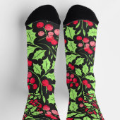 Chaussette Aquarelle Holly et Berries (Haut)