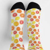 Chaussette Aquarelle Motif de fruits d'agrumes (Haut)