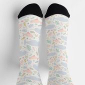 Chaussette Aquarelle Narwhal et Motif de phoque (Haut)