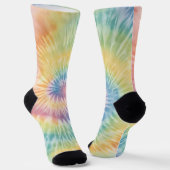 Chaussette Aquarelle Pastel Rainbow Tie Dye (Angulaire)