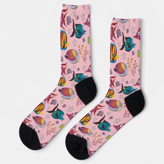 Chaussette Aquatic animals | ocean underwlife 3 (Gauche)