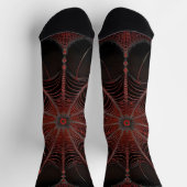 Chaussette Araignée de Redback Fractal Art, (Haut)